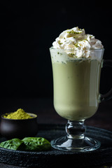 Green tea matcha latte