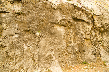 rock in the mountains as a background