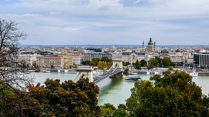 Fototapeta na wymiar Panoramic view of Budapest. Hungary.