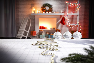 christmas time and desk space 