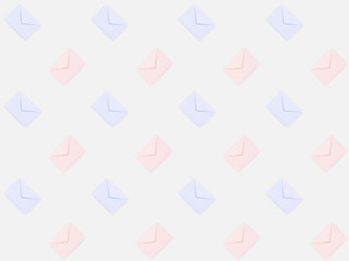 repetitive pattern of envelopes