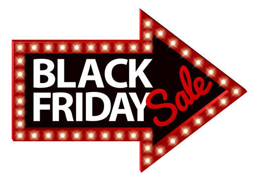Black Friday Sale Sign Arrow