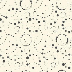 Abstract Blot Background. Seamless Chaotic Circular Pattern