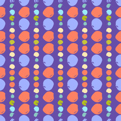 Seamless colorful pattern with circles