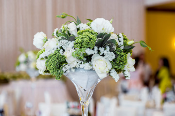 table decoration with flowers