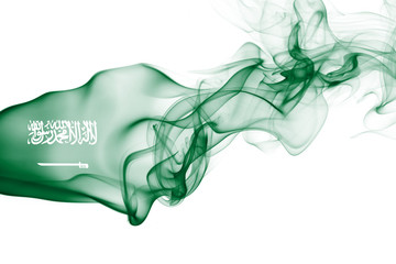 Saudi Arabia national smoke flag