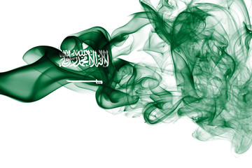 Saudi Arabia national smoke flag