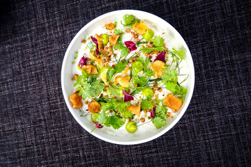 Fine dining cuisine - french dish on the table