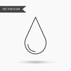 Modern and simple flat vector illustration. Water drop icon. Image for website, presentation, application, interface