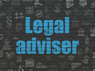Law concept: Legal Adviser on wall background
