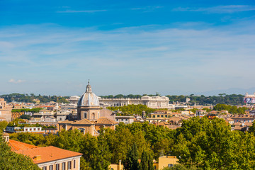 Obraz premium Landscape of Rome seen from the Janiculum