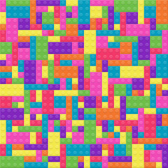 Background of child plastic building block