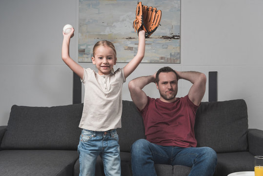 Daughter Happy For Favorite Baseball Team