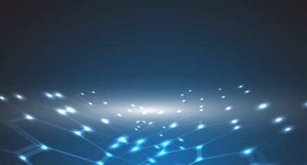 Obraz premium Digital technology world. Business virtual concept. Vector background