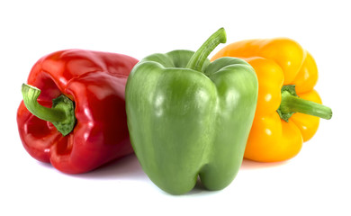 Bulgarian pepper isolated on white background
