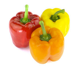 Bulgarian pepper isolated on white background