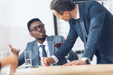 businessmen having conversation