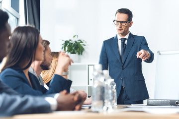 businesspeople in conference hall