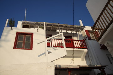Red balcony