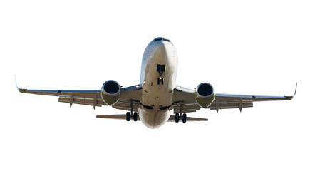 Naklejka premium Passenger plane isolated