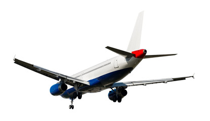 Fototapeta premium Passenger plane isolated