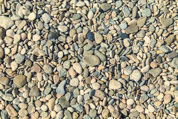 The texture of pebbles.