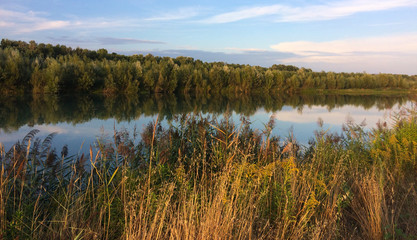 Durance river in Provence