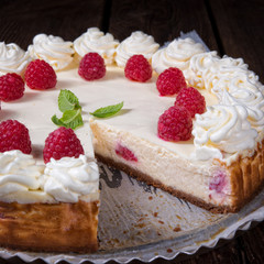 himbeer sahne torteraspberry cream cake