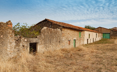 Ruined houses