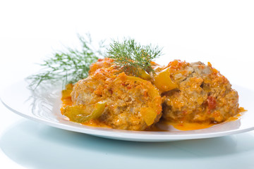 meatballs in a plate