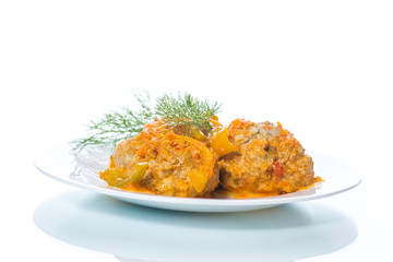 meatballs in a plate