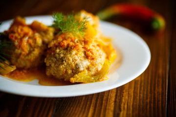 meatballs in a plate