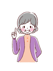 高齢女性　説明