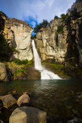 Fototapeta na wymiar Senda Chorrillo del Salto waterfall