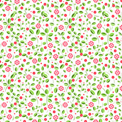 flower seamless pattern vector illustration on a white background