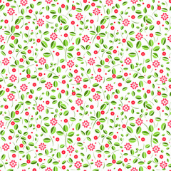 flower seamless pattern vector illustration on a white background