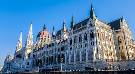 Fototapeta premium Building of Parliament in Budapest, Hungary.