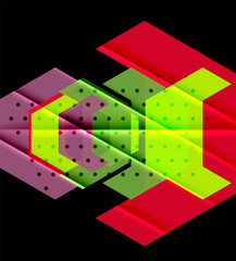 Colorful abstract shapes background