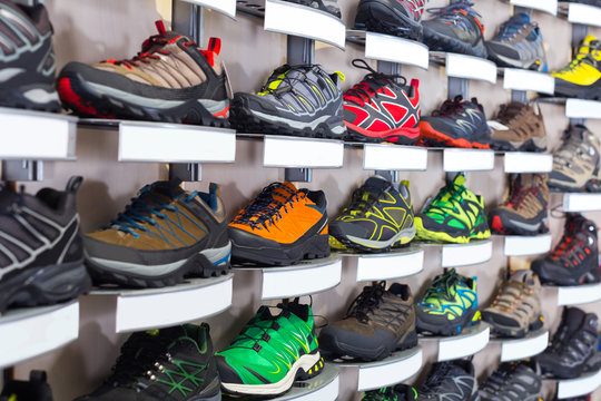 Image of shoes on shelves