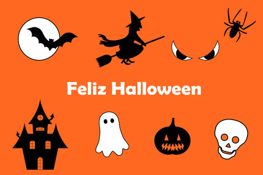 Fondo de Halloween en español