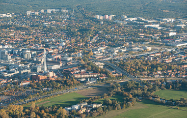 Fototapeta na wymiar Erlangen Luftaufnahme