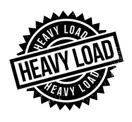 Heavy Load rubber stamp. Grunge design with dust scratches. Effects can be easily removed for a clean, crisp look. Color is easily changed.