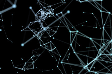 Abstract network data connection technology. Digital background