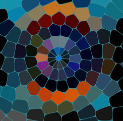 Obraz premium Stone plate paving seamless pattern. Abstract geometric colorful hexagon shapes ornament vector texture.