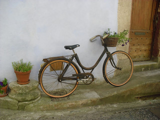 Fototapeta na wymiar vélo de campagne