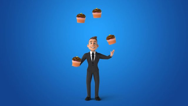 Fun businessman - 3D Animation
