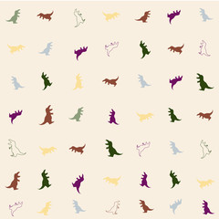 Dinos vector background