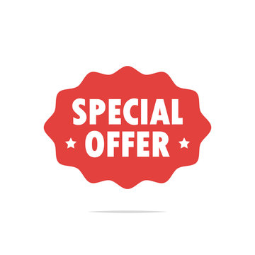 Special offer label icon vector