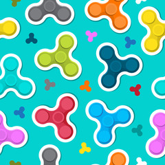 Pattern with colored spinners