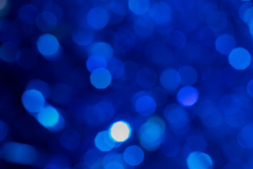 Christmas background with blur golden lights